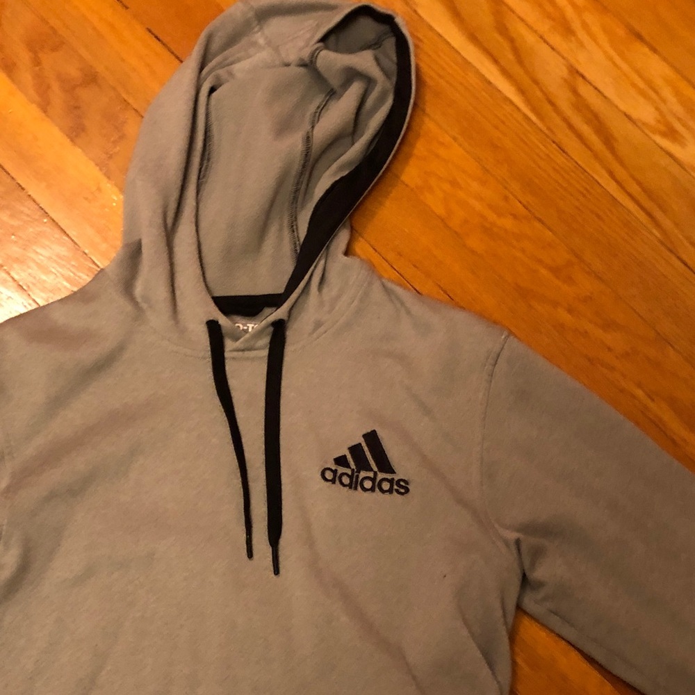 Men’s small grey Adidas hoodie